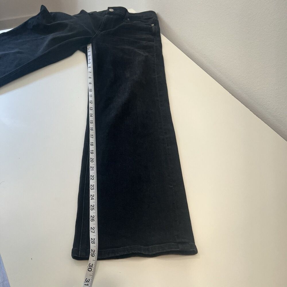 AYR The Secret Sauce High Rise Wide Straight Jeans Date Night Black Wash 28S - Picture 7 of 8
